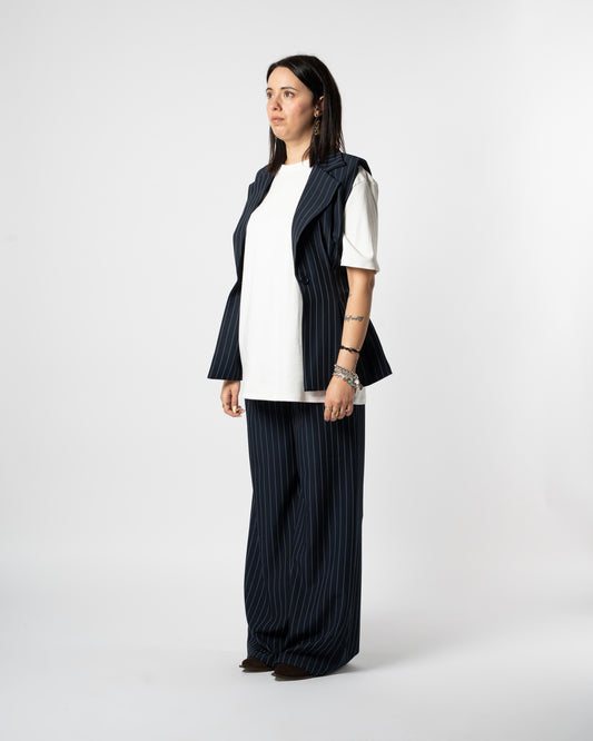 Coordinato gilet blu