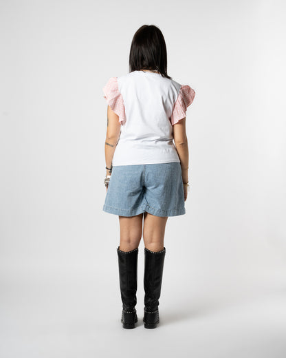 T-shirt rosa gatto
