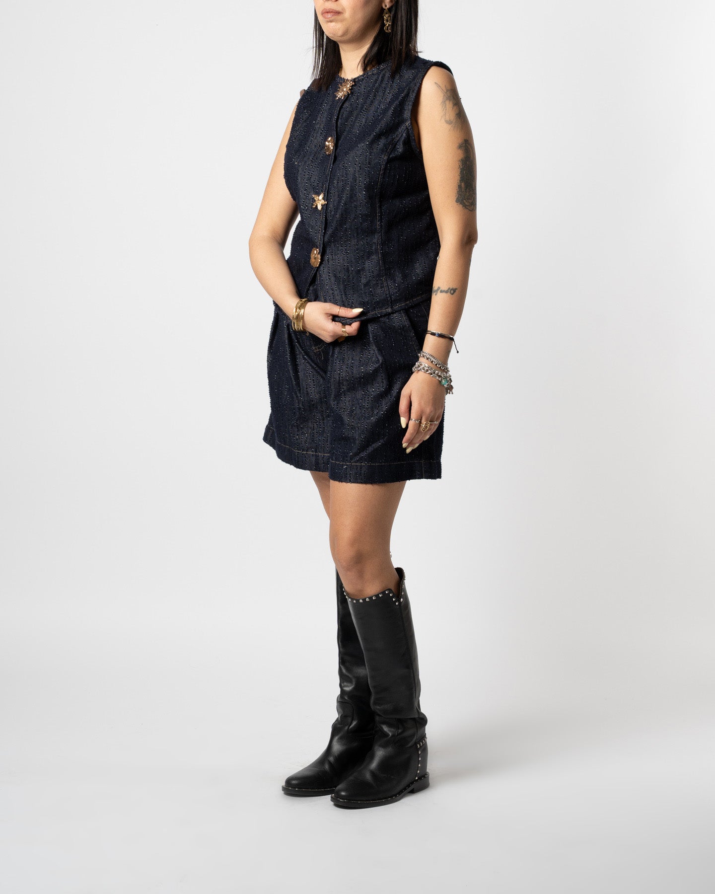 Coordinato denim scuro
